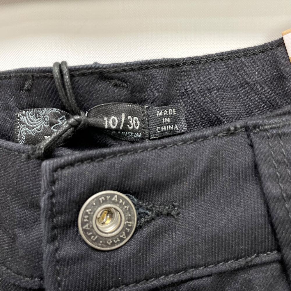 prAna Womens Oday Skinny Jeans Size 10 30x30 Black Out High Rise Stretch NWT - Picture 8 of 10